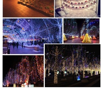 LAMPKI CHOINKOWE MOCNE 200 LED RÓŻOWY PROGRAMATOR