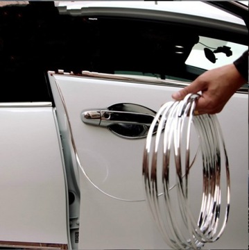 LISTWA RANTOWA RANTÓWKA CHROM POŁYSK 6x8mm METRY