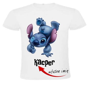 DZIECIĘCA KOSZULKA NA PREZENT LILO I STICH + Imię 9/11L