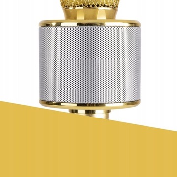 КАРАОКЕ-микрофон с динамиком/ 3 цвета на выбор/ серебристый, розовый или золотой