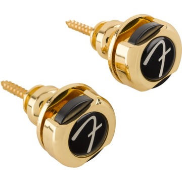 FENDER 'F' LOCKS, GOLD - STRAPLOCKI DO PASKA GITAROWEGO