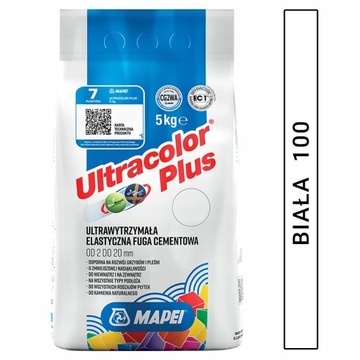 FUGA MAPEI ULTRACOLOR PLUS 5kg 100 BIAŁA