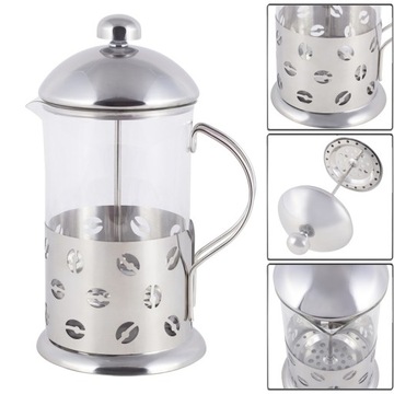 ZAPARZACZ DO HERBATY KAWY ZIÓŁ STAL SZKŁO 600ml OFENBACH