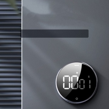 ТАЙМЕР/СЕКУНДОН BASEUS HEYO, ЦИФРОВОЙ, МАГНИТЫ