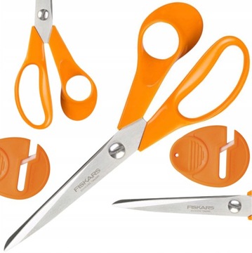 NOŻYCZKI KRAWIECKIE UNIWERSALNE FISKARS CLASSIC DO TKANIN 21CM + GŁADZIK