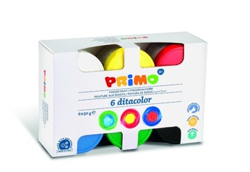 Farby do malowania palcami 6 kolorów