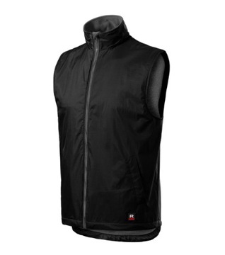 Kamizelka męska polarowa BODYWARMER DOPASOWANA Rip Stop czarna XL