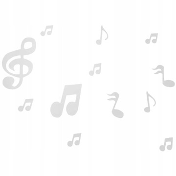 12 стикеров на стену с музыкальными нотами