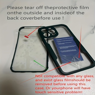 360 Całe Ciało Przód Tył Przezroczyste Etui Na IPhone 13 14 11 12 Pro Max
