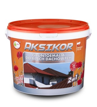 FARBA AKSIKOR NA DACH BLACHĘ OCYNK ALUMINIUM 5L
