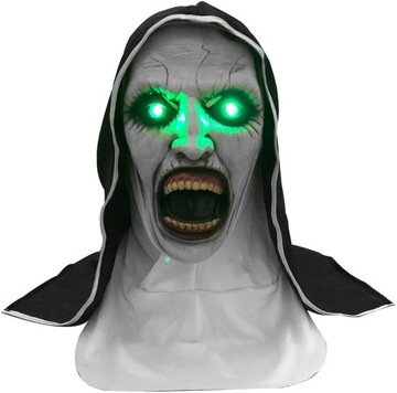 MASKA LATEKSOWA HORROR ZAKONNICA HALLOWEEN COSPLAY
