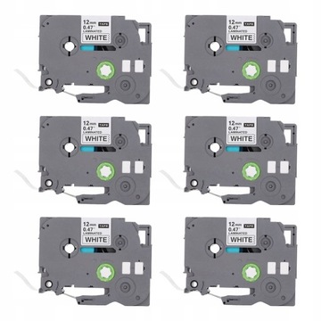 6 шт. ПРИНТЕР ЭТИКЕТОК TZC231 ЛЕНТА 8М 12ММ
