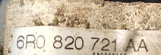 AUDI A1 8X IBIZA IV TRUBKA PŘÍVOD KLIMATIZACE 1.4 TSI 6R0820721AA