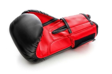 Młodzieżowy zestaw bokserski 100x35cm czarny rękawice 8 OZ mocowanie