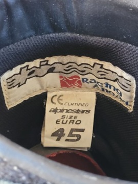 Мотоциклетные ботинки ALPINESTARS, размер 45.