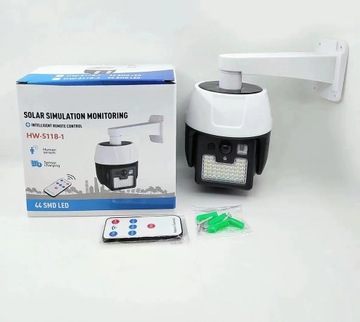 ATRAPA KAMERY Z PILOTEM MONITORINGOWA SOLARNA LED
