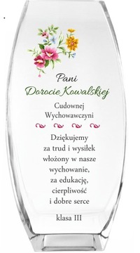Wazon z nadrukiem PREZENT dla Nauczyciela Dzień