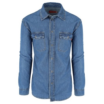 niebieska koszula jeansowa STANLEY rozmiar 2XL