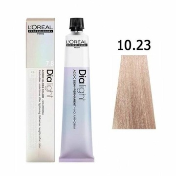 Loreal Dia Light farba do włosów bez amoniaku 10.23 50ml