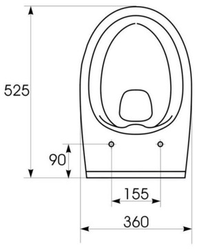 УНИТАЗ ПОДВЕСНОЙ CERSANIT 52,5X35,5 K701262