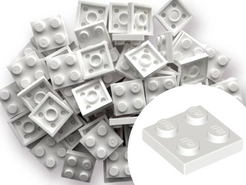 LEGO 3022 Plate Płytka 2X2 Biały White 20 szt