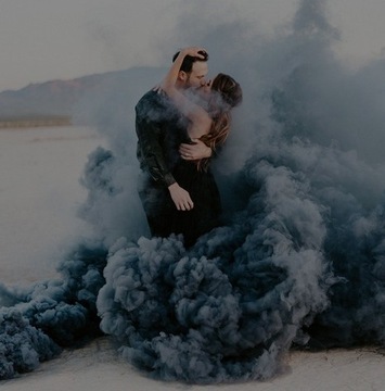 Свеча Smoke Fountain, фиолетовая, свадебная сессия, 5 шт.