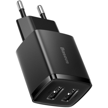 Szybka ładowarka sieciowa Baseus 2x USB-A, 10,5W