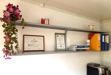 Półka metalowa ścienna 93 cm dodatkowa PG2SD podwójna warsztat loft garaż