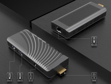 Мини-ПК T6 PRO 6/128 ГБ Win10 Dual HDMI Stick RJ45