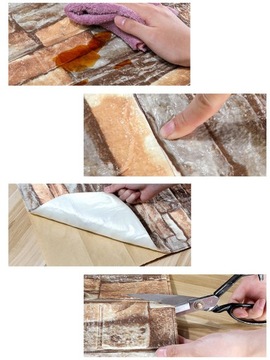 3D САМОКЛЕЯЩИЕСЯ СТЕНОВЫЕ ПАНЕЛИ КИРПИЧНЫЕ ОБОИ #2