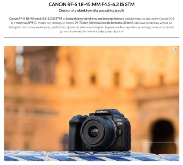 Камера CANON R50 BK + RF-S 18-45 IS STM