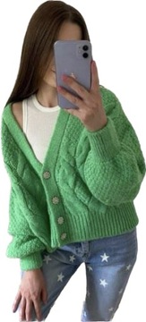 Zielony sweterek oversize
