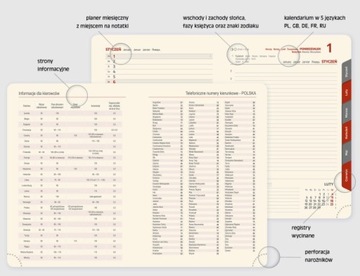 Книга-календарь А5 Ежедневник на 2024 год ПРИМЕЧАНИЕ Вырезанный реестр