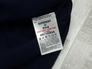 SWETER MĘSKI SUPERDRY VINTAGE EMB COTTON GRANATOWY NOWY r. XL