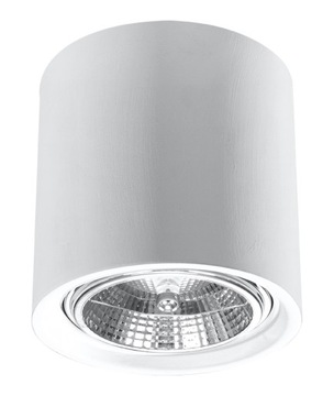 LAMPA SUFITOWA PLAFON CERAMICZNY BIAŁY LESIRIA