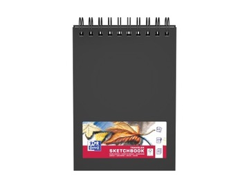 Szkicownik A5 40k Oxford sketchbook spirala czarny