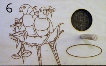 скворечник для нимф попугаев среднего размера + БЕСПЛАТНО