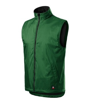 Kamizelka męska polarowa BODYWARMER DOPASOWANA Rip Stop zielona 2XL