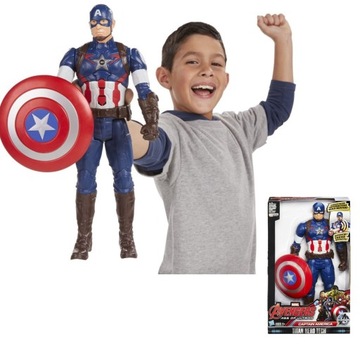 HASBRO KAPITAN AMERYKA RUCHOMA FIGURKA DŹWIĘK 30cm B1495