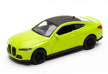 BMW M4 1:34 -39 model Welly metalowy zielony