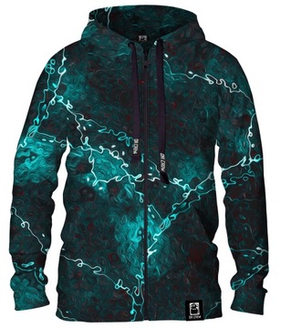 Męska Bluza rozpinana Marble Turquoise M HIT