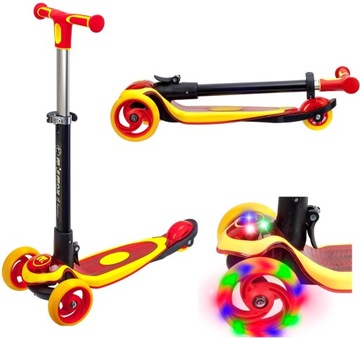 МАССИВНЫЙ БАЛАНСИРОВОЧНЫЙ САМОКАТ ДЛЯ ДЕТЕЙ, ТРЕХКОЛЕСНЫЙ, СВЕТОДИОДНЫЕ КОЛЕСА ВЕСОМ ДО 50 КГ