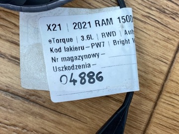 ZÁCPA  PLNĚNÍ PALIVA DODGE RAM 1500 2019+