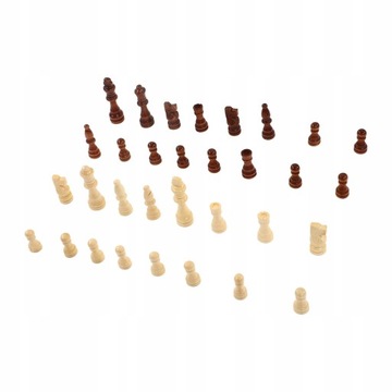 32 шт. ДЕРЕВЯННЫЕ ШАХМАТНЫЕ ФИГУРЫ