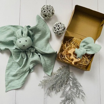 МУСЛИН ДВОЙНАЯ МАРЛЯ ЗАЙЧИК-МАСКОТ