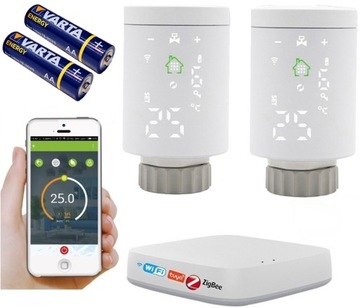 TUYA ZigBee 2 x ТЕРМОСТАТ ДЛЯ ГОЛОВКИ + БЛОК УПРАВЛЕНИЯ WIFI