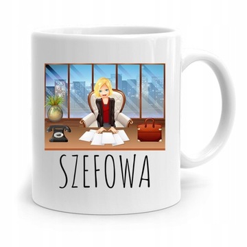 KUBEK PREZENT DLA SZEFOWEJ SZEFOWA z Nadrukiem ze Zdjęciem