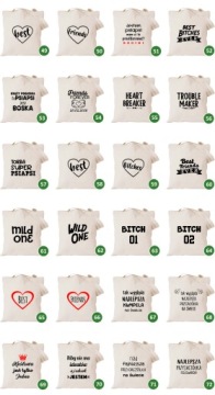 сумка с принтом для подруги Psiapsi BFF сестренка