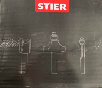 Набор фрез по дереву STIER, 37 предметов, 8 мм