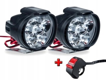 REFLEKTOR HALOGEN LAMPA 12x LED MOTOCYKL MOTOR